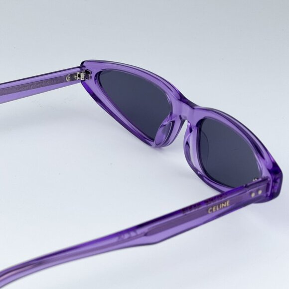 Celine CL40231I 81Y BRAND NEW Sunglasses Transparent Violet Geometric Women - Picture 10 of 11
